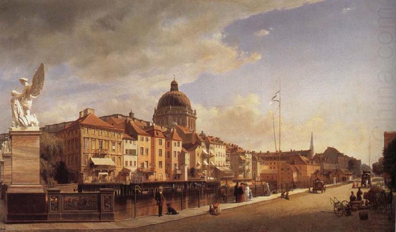 Rear View of the Houses on the Schlossfreiheit, Eduard Gaertner